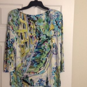 Peck & Peck abstract women's top
